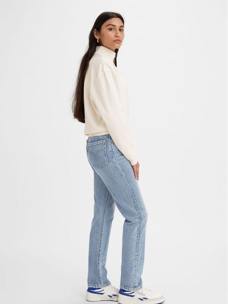 Levi's® Jeansy 501® 12501-0415 Niebieski Straight Fit. Niebieskie jeansy bez wzorów, z bawełny. Za 349,99 zł.