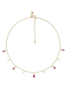 U.S. Polo Assn. Pozłacany naszyjnik z kamieniami ozdobnymi - dł. 36 cm rozmiar: onesize. Różowe naszyjniki U.S. Polo Assn., metalowe. Za 69,99 zł.