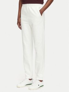 Lacoste Spodnie dresowe XF5268 Biały Regular Fit. Białe spodnie dresowe Lacoste, bez wzorów, z bawełny. Za 466,99 zł.