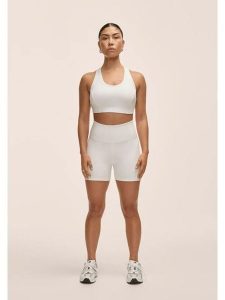 Legginsy Kolarki Damskie Casall Wysoki Stan. Białe legginsy Casall, bez wzorów, z podwyższonym stanem, krótkie. Za 239,00 zł.