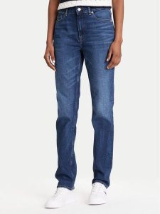 Tommy Hilfiger Jeansy WW0WW45684 Niebieski Slim Fit. Niebieskie jeansy TOMMY HILFIGER, bez wzorów, z bawełny. Za 389,99 zł.