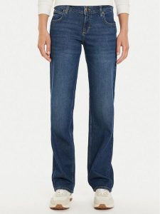 Lee Jeansy Zoe 112355524 Niebieski Straight Fit. Niebieskie jeansy Lee, bez wzorów, z bawełny. Za 239,99 zł.