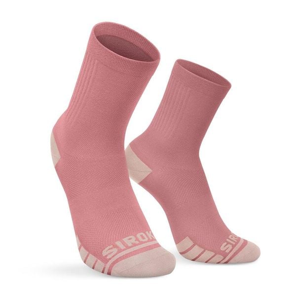 Skarpetki gravel Kolarstwo Siroko GS1 Pink. Czerwone skarpetki SIROKO, bez wzorów, z tkaniny. Za 71,00 zł.