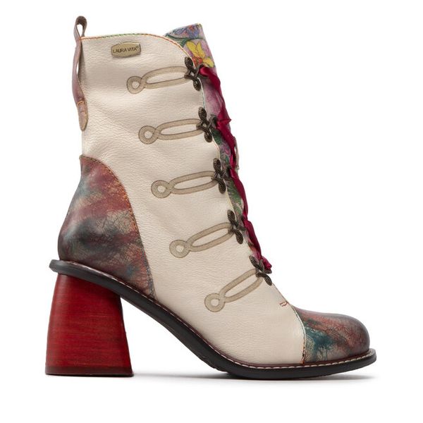 Trzewiki Laura Vita. Brązowe botki LAURA VITA, bez wzorów, bez obcasa, na słupku, bez zapięcia. Za 549,99 zł.