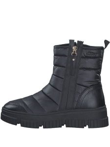 S.Oliver Botki zimowe w kolorze czarnym rozmiar: 37. Czarne botki s.Oliver, na zimę, bez wzorów, z materiału, bez obcasa, bez zapięcia. Za 198,95 zł.