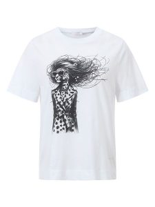 Rich & Royal Koszulka w kolorze białym rozmiar: XL. Białe bluzki Rich & Royal, xl, bez wzorów, bez kołnierzyka, bez ramiączek. Za 78,99 zł.