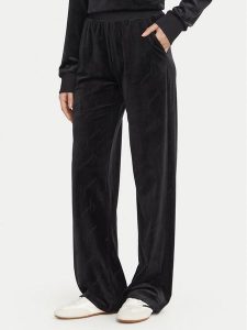 Guess Spodnie dresowe O6BB07 K5063 Czarny Regular Fit. Czarne spodnie dresowe Guess, xl, z aplikacjami, z dresówki. Za 294,99 zł.