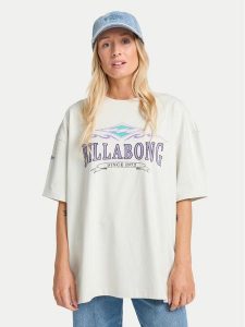 Billabong T-Shirt Wave Out EBJZT00481 Biały Loose Fit. Białe t-shirty Billabong, s, bez wzorów, z bawełny, bez kołnierzyka, bez ramiączek. Za 189,99 zł.