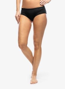 Figi termoaktywne Sensor Merino Air Panties. Czarne figi Sensor, bez wzorów, ze skóry. Za 103,39 zł.