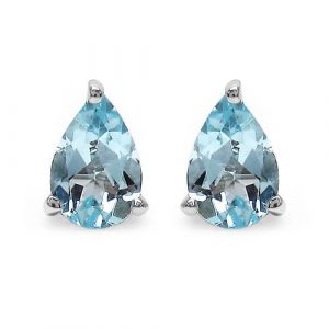 TERI 7 srebrne kolczyki blue topaz łezka 1,6 ct. Niebieskie kolczyki Braccatta, z topazem, srebrne. Za 125,00 zł.