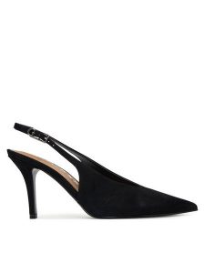 Guess Szpilki FLPPRI SUE05 Czarny. Czarne szpilki Guess, z aplikacjami, ze skóry, bez obcasa. Za 639,99 zł.