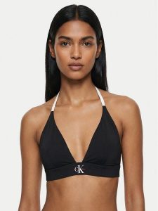 Calvin Klein Swimwear Góra od bikini LV00Q61225 Czarny. Czarne bikini Calvin Klein Swimwear, bez wzorów, z syntetyku. Za 229,99 zł.
