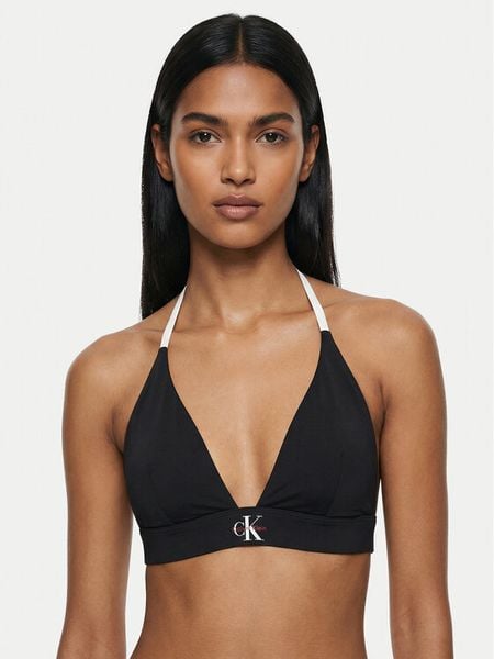 Calvin Klein Swimwear Góra od bikini LV00Q61225 Czarny. Czarne bikini Calvin Klein Swimwear, bez wzorów, z syntetyku. Za 229,99 zł.