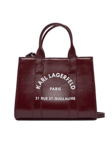 KARL LAGERFELD Torebka A4W50015 Bordowy. Czerwone torebki klasyczne KARL LAGERFELD, bez wzorów, ze skóry, bez dodatków. Za 419,99 zł.