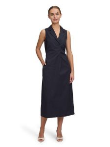Vera Mont Sukienka w kolorze granatowym rozmiar: 46. Niebieskie sukienki Vera Mont, bez wzorów, bez kołnierzyka, bez ramiączek, midi. Za 157,73 zł.