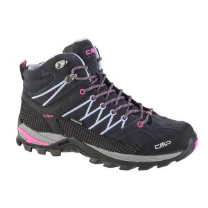 Buty trekkingowe damskie, CMP Rigel Mid. Czerwone buty sportowe CMP, bez zapięcia. Za 349,99 zł.
