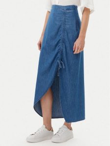 Pepe Jeans Spódnica jeansowa PL901218 Niebieski Slim Fit. Niebieskie spódnice Pepe Jeans, s, bez wzorów, z bawełny. Za 249,99 zł.
