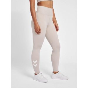 Damskie wysokie legginsy Hummel MT Grace. Szare legginsy Hummel, bez wzorów, z materiału. W wyprzedaży za 226,50 zł.