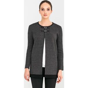 Kardigan w kolorze ciemnoszarym. Kardigany marki Far Far Fashion. W wyprzedaży za 99,95 zł.