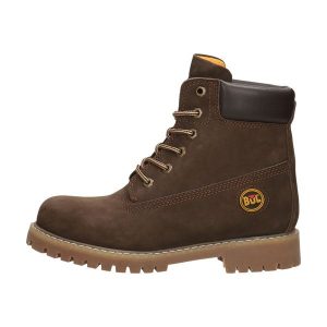Brązowe skórzane trapery damskie Bulldozer 220655. Brązowe buty zimowe Sokolski, z nubiku, bez obcasa, bez zapięcia. Za 299,00 zł.
