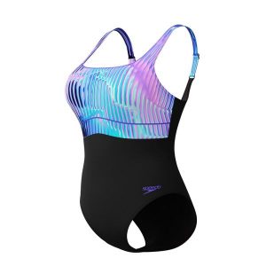 Strój kąpielowy jednoczęściowy damski na basen Speedo Eclipse. Czarne stroje jednoczęściowe Speedo, bez wzorów. Za 249,99 zł.