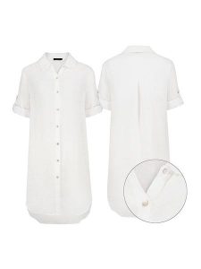 Eight2Nine Sukienka w kolorze białym rozmiar: L/XL. Białe sukienki Eight2Nine, l, bez wzorów, bez kołnierzyka, bez ramiączek, maxi. Za 210,81 zł.