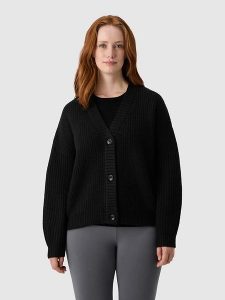 Les Lunes Kardigan "Margoot" w kolorze czarnym rozmiar: S. Czarne kardigany Les Lunes, z materiału. Za 173,99 zł.