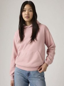 Levi's Bluza w kolorze jasnoróżowym rozmiar: S. Różowe bluzy Levi's®, s, bez wzorów, z kapturem. Za 134,45 zł.