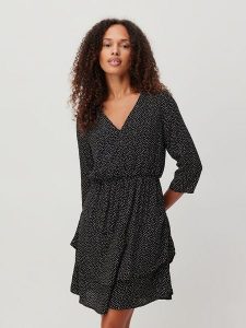 LeGer Sukienka "Mara" w kolorze czarnym rozmiar: 44. Czarne sukienki LeGer, bez wzorów, bez kołnierzyka, bez ramiączek, mini. Za 100,99 zł.