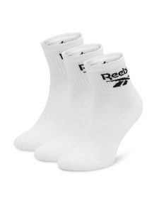 Reebok Skarpety długie R0427-SS24 (3-pack) Biały. Białe komplety bielizny Reebok, bez wzorów, z materiału. Za 44,99 zł.