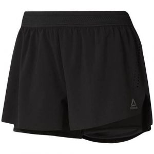 Spodnie treningowe damskie Reebok Epic Short. Czarne spodnie dresowe Reebok, bez wzorów. Za 222,00 zł.