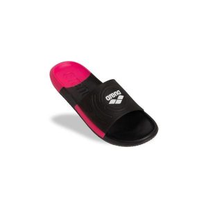 Klapki basenowe sportowe na basen plażę trening unisex Arena Urban. Czarne klapki Arena, bez wzorów, z materiału, bez obcasa. Za 121,98 zł.