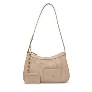 Torebka Armani Exchange. Brązowe torebki klasyczne Armani Exchange, bez wzorów, bez dodatków. Za 599,99 zł.