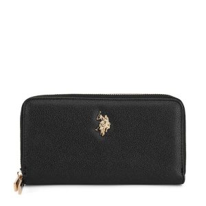 Portfel U.S. Polo Assn. Czarne portfele U.S. Polo Assn., bez wzorów. Za 159,99 zł.