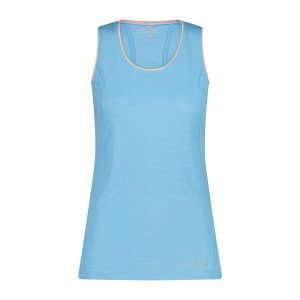 Damski tank top CMP. Niebieskie topy CMP, s, bez wzorów, sportowe, bez kołnierzyka, bez ramiączek. Za 192,00 zł.