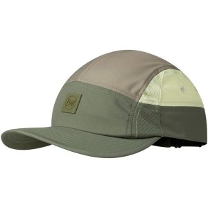Czapka z daszkiem BUFF 5 PANEL GO CAP DOMUS APRICOT. Zielone czapki Buff, bez wzorów, sportowe. Za 104,99 zł.