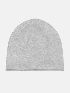 Perfect Cashmere Kaszmirowa czapka beanie "June" w kolorze jasnoszarym rozmiar: onesize. Szare czapki Perfect Cashmere, bez wzorów, z kaszmiru. Za 143,99 zł.