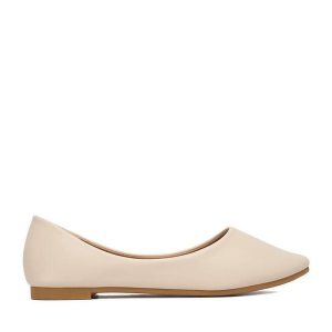 Baleriny JENNY. Brązowe balerinki Jenny, bez wzorów, bez obcasa, bez zapięcia. Za 89,99 zł.