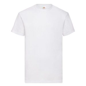 Koszulka Unisex Dla Dorosłych Valueweight. Białe bluzki FRUIT OF THE LOOM, m, bez wzorów, sportowe, bez kołnierzyka, bez ramiączek. Za 31,99 zł.