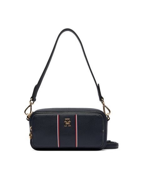 Tommy Hilfiger Torebka Th Daily Camera Bag Corp AW0AW18640 Granatowy. Niebieskie torebki klasyczne TOMMY HILFIGER, bez wzorów, ze skóry, bez dodatków. Za 569,99 zł.