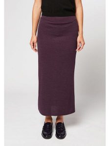 Rodier Spódnica w kolorze fioletowym rozmiar: XL. Różowe spódnice Rodier, xl, bez wzorów, z wełny, klasyczne, maxi. Za 188,85 zł.