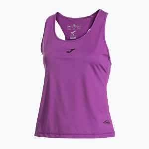 Koszulka do biegania damska Joma R-Nature Tank Top. Fioletowe bluzki JOMA, bez wzorów, bez ramiączek, do biegania. Za 79,99 zł.