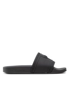 KARL LAGERFELD Klapki KL80919 Czarny. Czarne klapki KARL LAGERFELD, bez wzorów, z tworzywa sztucznego, bez obcasa. Za 239,99 zł.