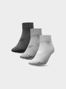 4F Skarpety casual za kostkę (3-pack) damskie 39-42. Białe skarpetki 4f, bez wzorów, z bawełny. Za 44,99 zł.
