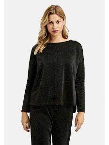 Milano Italy Bluzka w kolorze czarnym rozmiar: S. Czarne bluzki Milano Italy, s, bez wzorów, bez kołnierzyka, bez ramiączek. Za 126,99 zł.