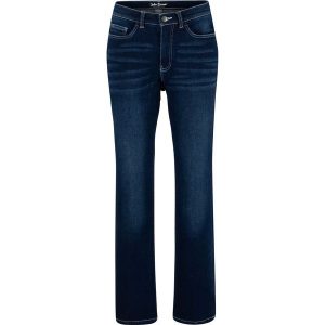 Dżinsy ze stretchem z klasycznego denimu, STRAIGHT bonprix ciemnoniebieski denim. Jeansy marki bonprix. Za 109,99 zł.