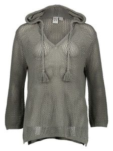 Roxy Sweter "After Beach Break" w kolorze khaki rozmiar: XS. Brązowe swetry oversize Roxy, xs, bez wzorów, ze splotem, bez ramiączek. Za 119,40 zł.