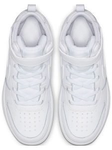 Nike Sportswear Sneakersy "Court Borough 2" w kolorze białym rozmiar: 28,5. Białe trampki Nike Sportswear, bez wzorów, z materiału, za kostkę, bez zapięcia. Za 149,31 zł.