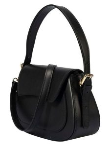 Florence Bags Skórzana torebka "Samac" w kolorze czarnym - 24 x 19 x 9 cm rozmiar: onesize. Czarne torebki klasyczne Florence Bags, bez wzorów, z materiału, przez ramię, bez dodatków. Za 313,24 zł.