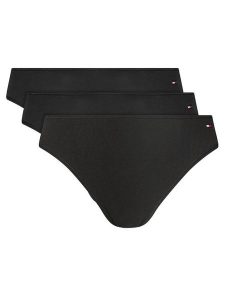 Tommy Hilfiger Komplet 3 par fig brazylijskich UW0UW05968 Czarny. Czarne komplety bielizny TOMMY HILFIGER, bez wzorów, z bawełny. Za 89,99 zł.